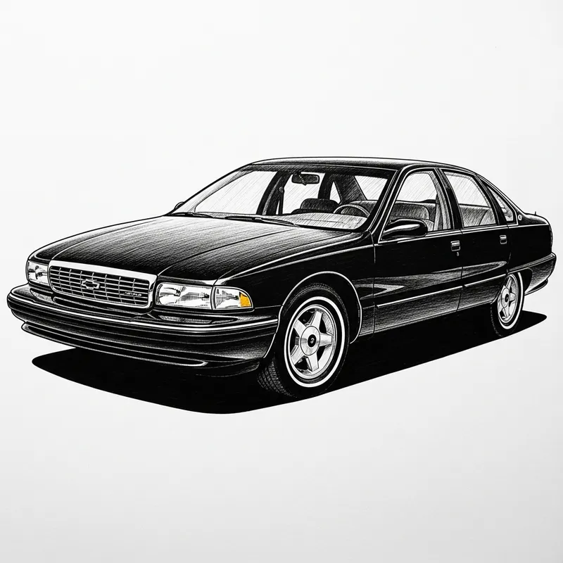 Stunning 1996 Chevrolet Caprice Black Sketch