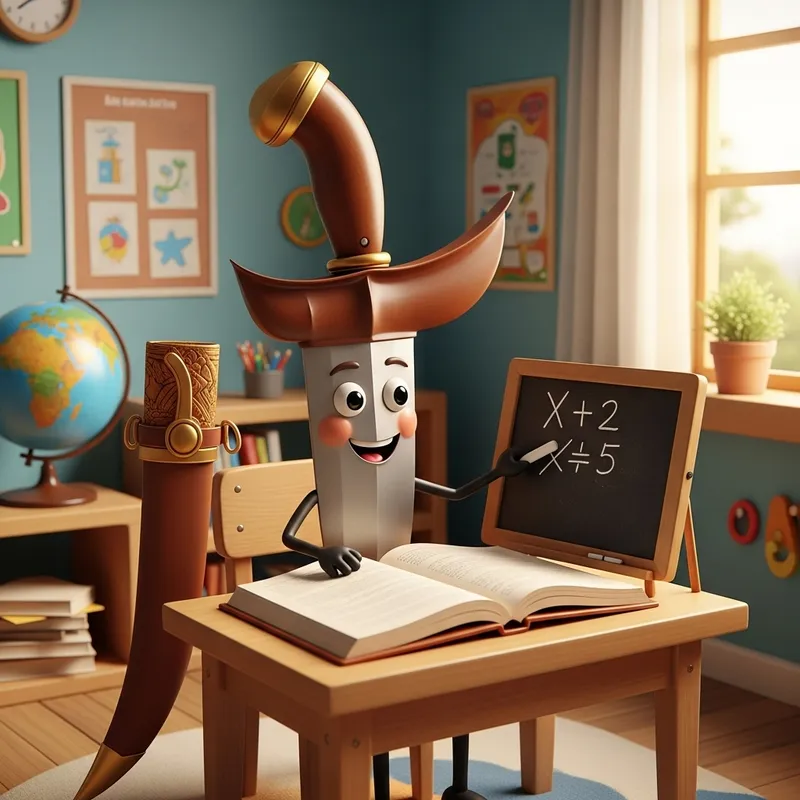 Cheerful Math-Learning Keris: Animated Character