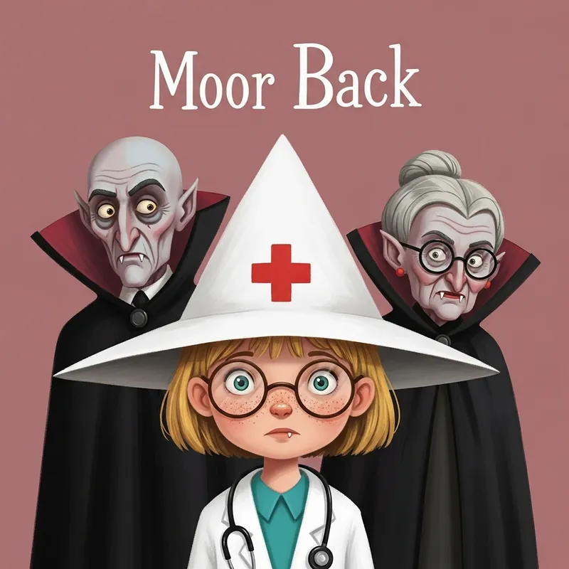 Pixar-Style Children's Book Cover: Young Doctor