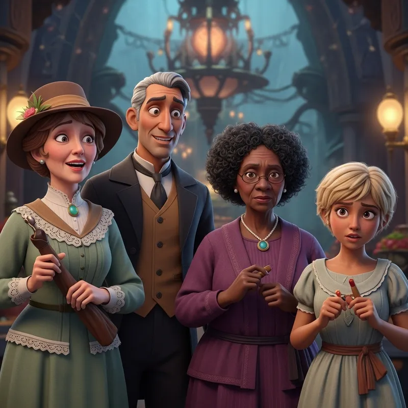 Studio Ghibli Style Characters: Age Diversity and Whimsical Art Studio Ghibli Style Characters: Age Diversity and Whimsical Art