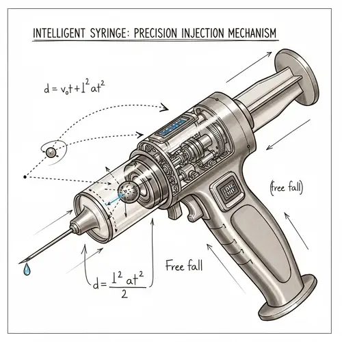 Intelligent Syringe: Enhancing Injection Accuracy with Projectile Motion & Free Fall Principles