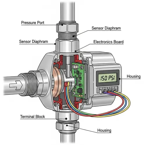 APC-2000ALW Pressure Transmitter Connection Details
