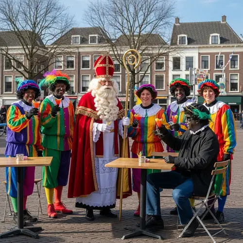 Dutch Sinterklaas Celebration at Neude Square | Festive Atmosphere