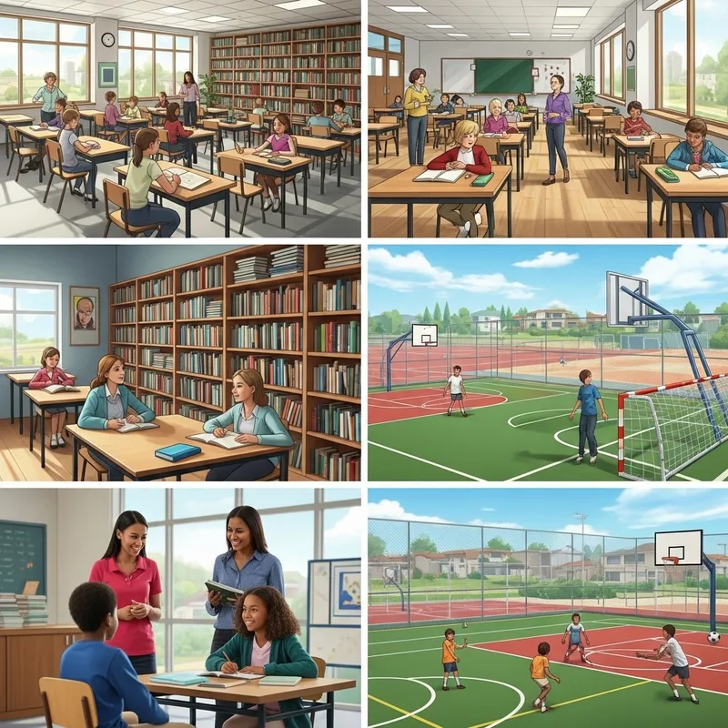 Bright and Spacious School Environment with Engaging Activities