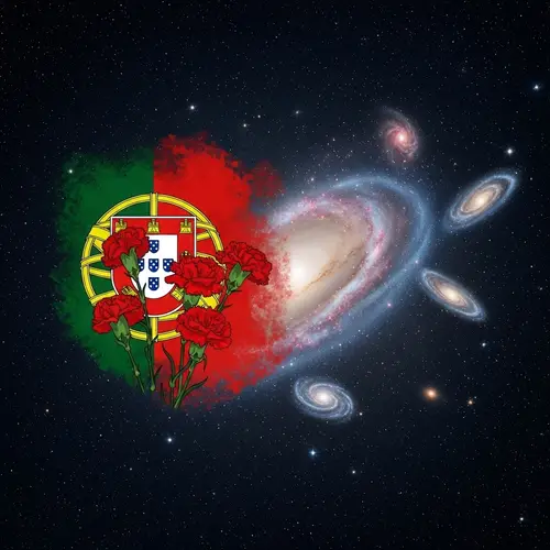 Abstract Carnation Revolution & Open Universe Art