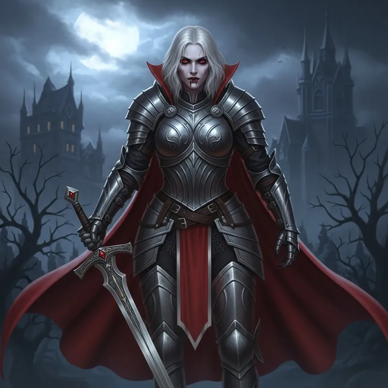 Mythic Vampire Warrior - Gothic Fantasy Art Mythic Vampire Warrior - Gothic Fantasy Art