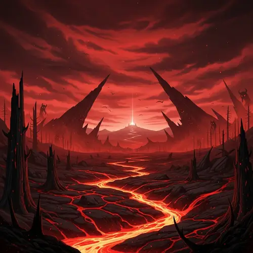 A Hellish Landscape: Fury and Calm in Contrast