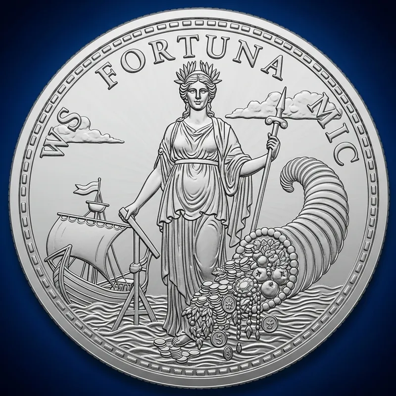 Silver Fortuna Roman Coin NFT: Goddess of Fortune & Prosperity Silver Fortuna Roman Coin NFT: Goddess of Fortune & Prosperity