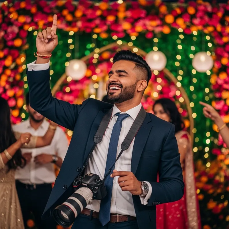 Energetic Wedding Photographer Dancing