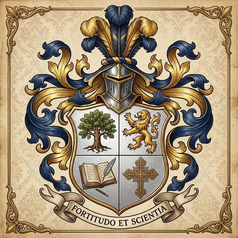 Design Traditional Coat of Arms | Symbolism of Strength, Courage, Wisdom & Faith Design Traditional Coat of Arms | Symbolism of Strength, Courage, Wisdom & Faith