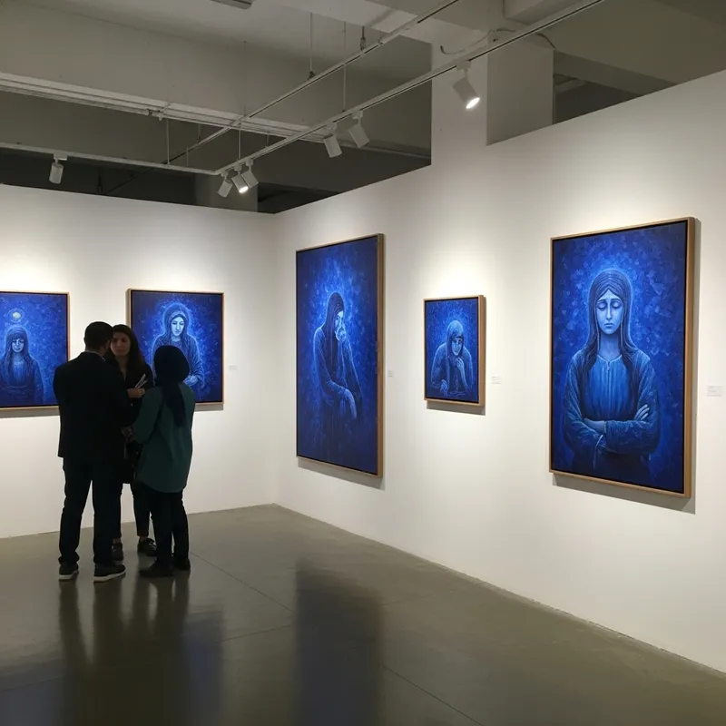 Melancholy in Iranian Blue: Art Exhibition