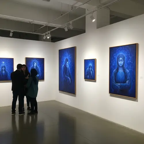 Melancholy in Iranian Blue: Art Exhibition
