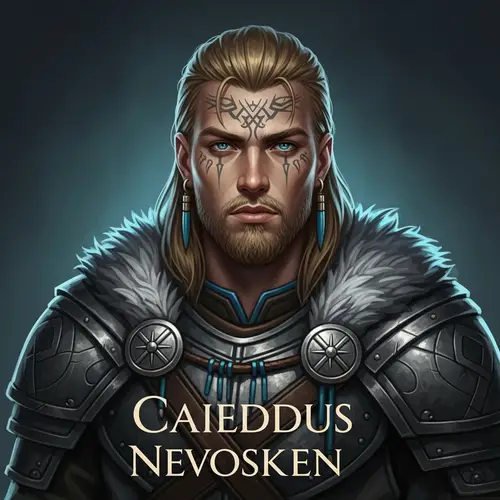 Caieddus Nevosken: Charismatic Skoldbrenn Leader | Scandinavian Warrior