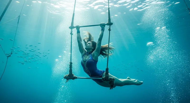 Underwater Circus Artist Darya Vintolova: Matrix Swing