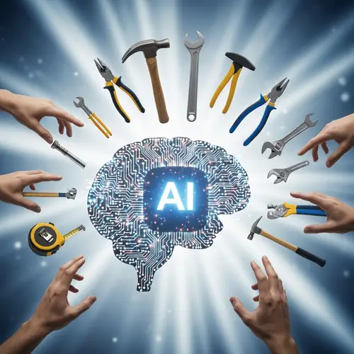 AI Mind Surrounded by Hand Tools: Symbolic Representation of Artificial Intelligence