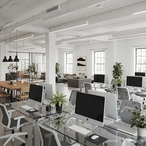 Contemporary Minimalistic Startup Office Design | Innovative Workspace