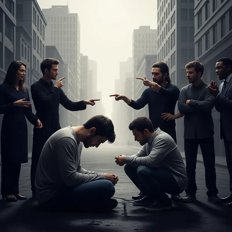 Embracing Loneliness: A Visual Tale of Rejection and Isolation