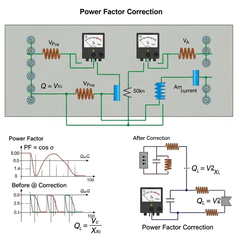 Improve Power Factor: Circuit, Monitoring & Correction