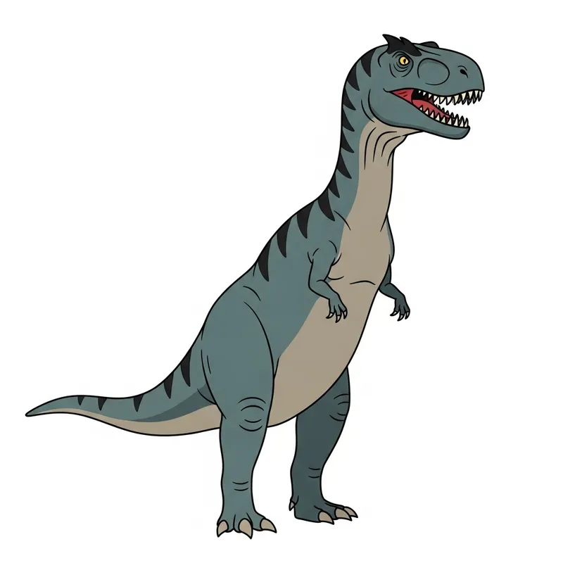 Clipart Dinosaur: Simple & Visually Appealing Illustration