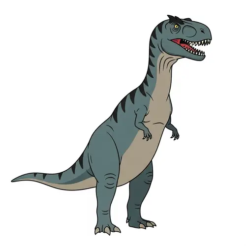 Clipart Dinosaur: Simple & Visually Appealing Illustration