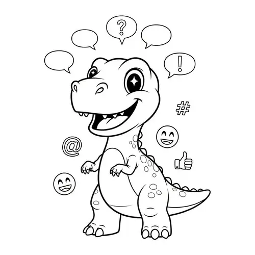 Conversaurus: Imaginative and Friendly Dinosaur Sketch