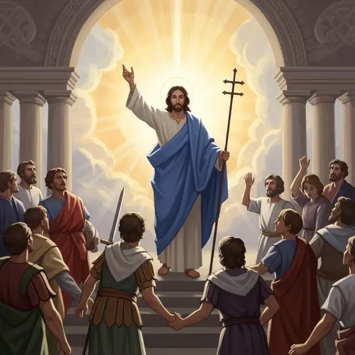 Divine Intervention: A Renaissance-inspired Image of a Historical Figure