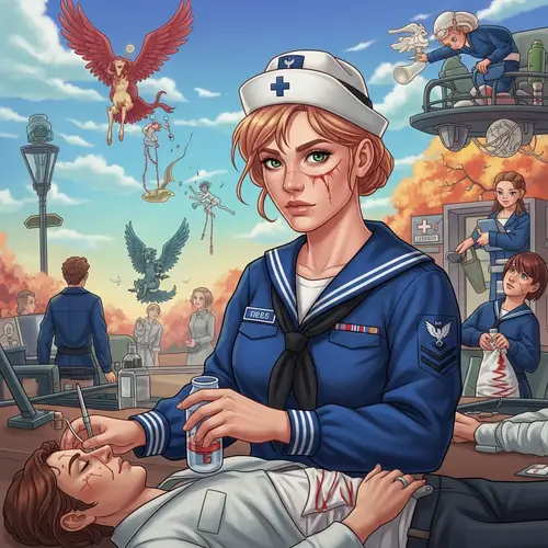 Navy Hospital Corpsman Ethereal Dreamscape