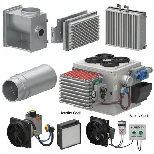 Detailed 3D Model of Air Handler Unit - Components Showcase