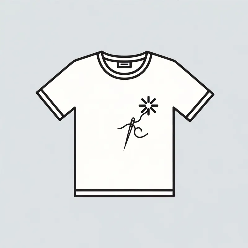 Modern Custom-Made T-Shirt Symbol - Minimalist Design
