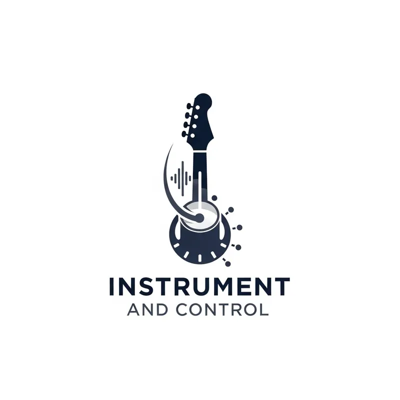 Instrument and Control Logo | White Background Design