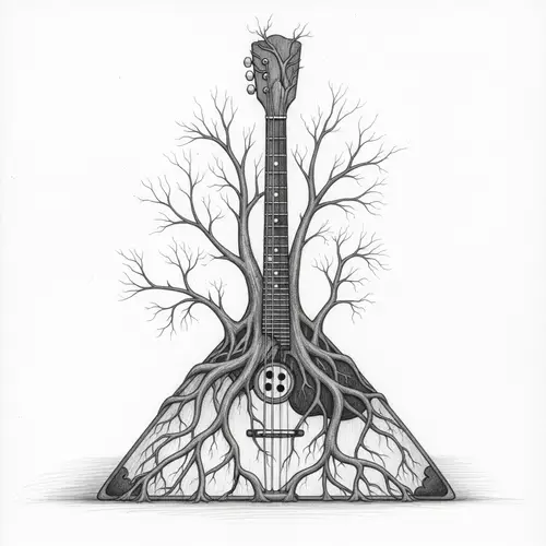Roots of Trees Balalaika: Russian Musical Instrument Sketch