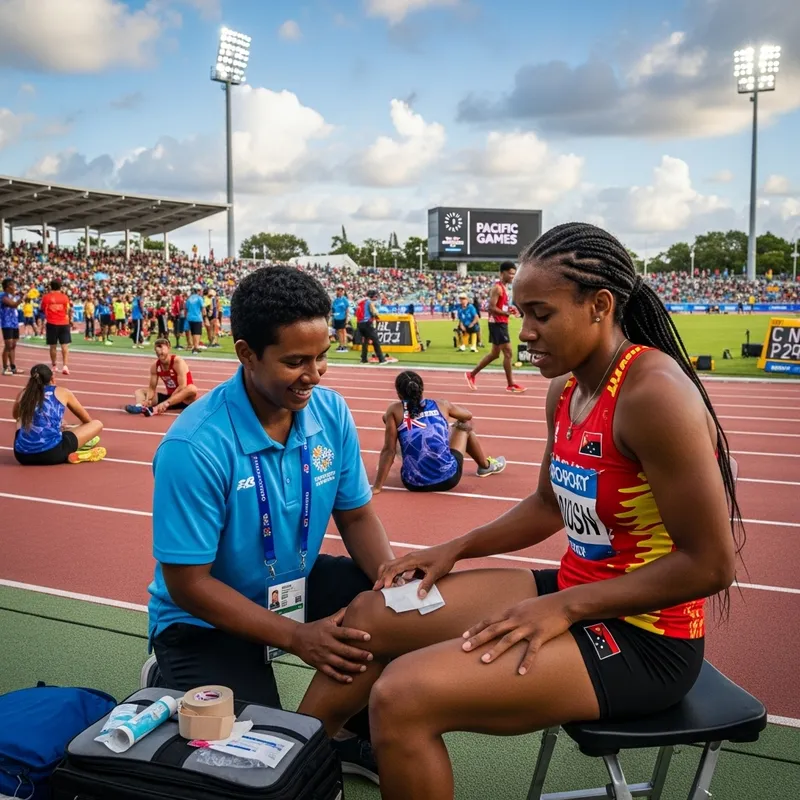 Sports Medicine Doctor for Team Papua New Guinea Athlete at Pacific Games