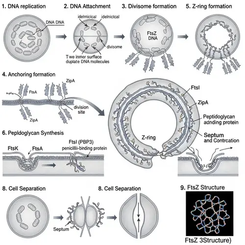 Bacterial Cell Division: FtsZ Protein Process Explained