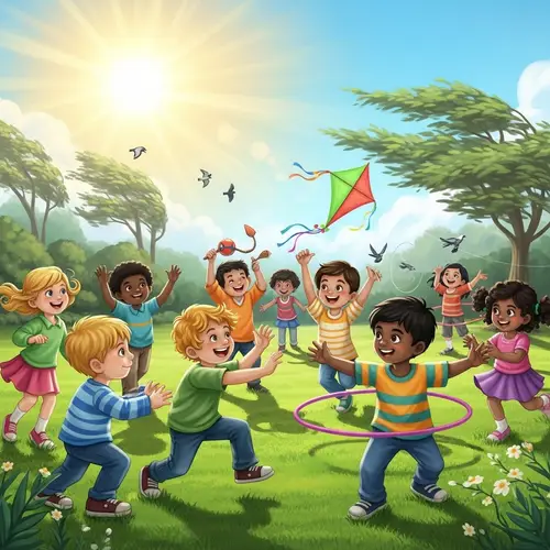 Joyful Play and Freedom in a Diverse Park Setting