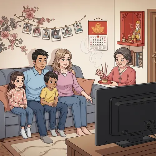 Cozy Family Moments: A Serene Home Interior