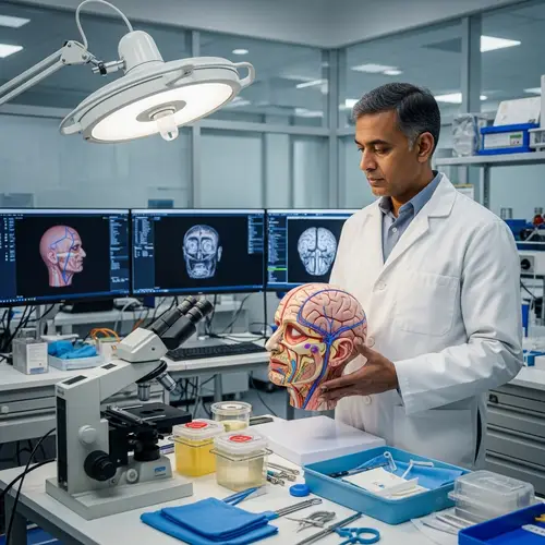 Head Transplant Research: Modern Lab Study by Professor