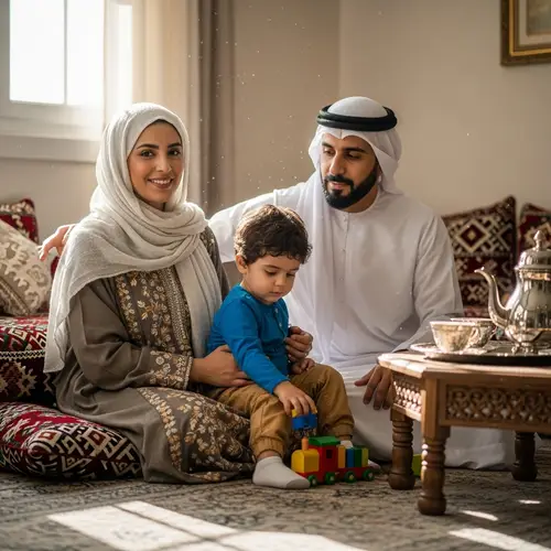 Middle-Eastern Family Serenity | Traditional Attire Love