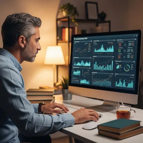 Professional 40-Year-Old SEO Specialist with Salt and Pepper Hair