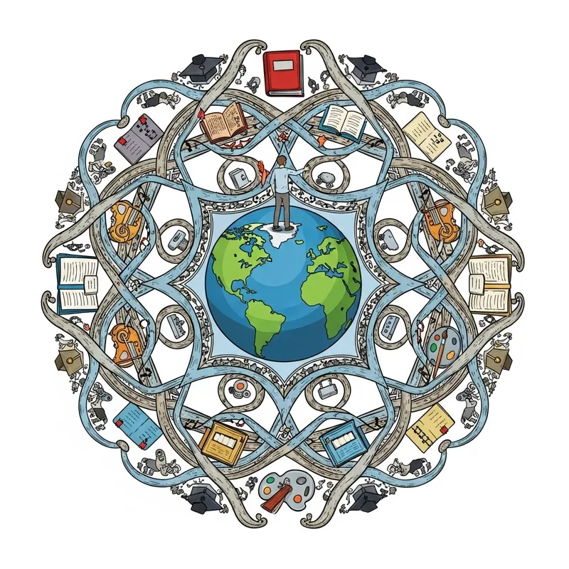 Alone in Dreams: Symbolic Mandala of Aspirations