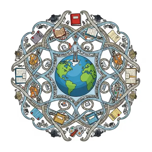 Symbolic Mandala of Aspirations and Dreams on Earth