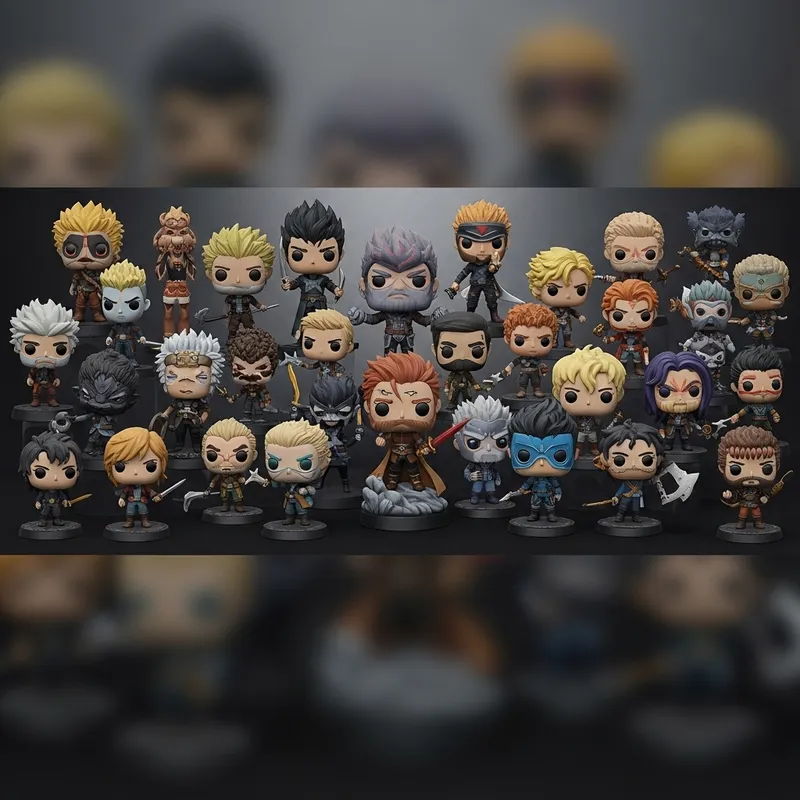 Stunning 3D Banner Design for Unique Figurine Collection
