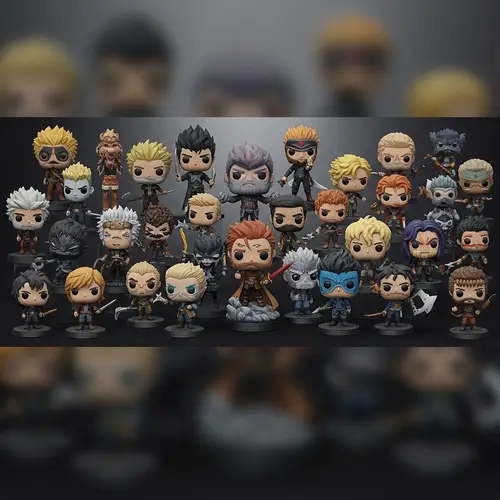 Stunning 3D Banner Design for Unique Figurine Collection