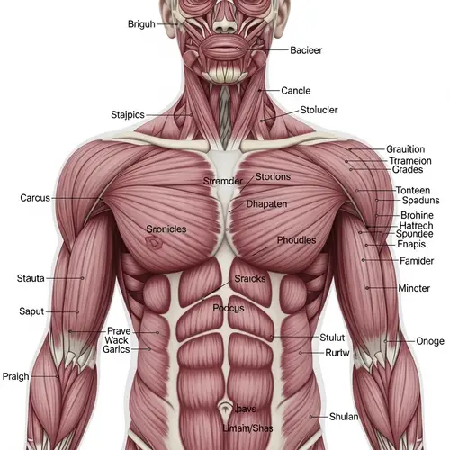 Upper Body Skeletal Muscles | Anatomy Illustration