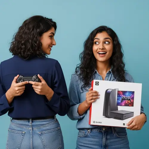 Surprise Gift: Woman Hides Playstation5 Controller - Excitement Unveiled