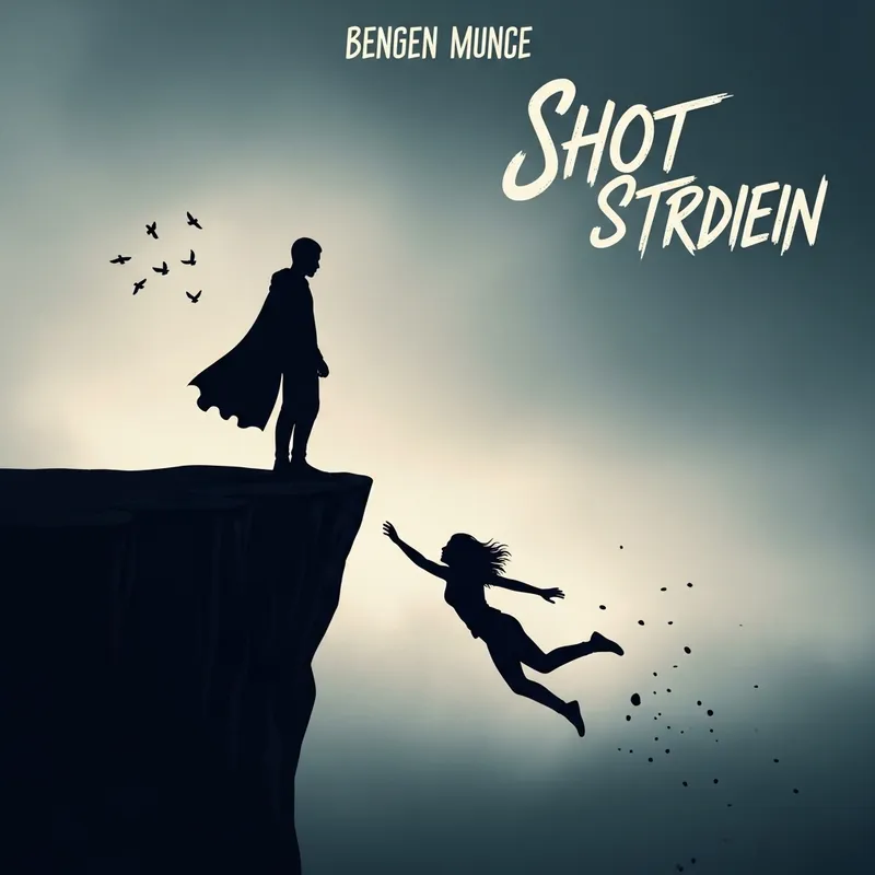 Heroic Silhouettes on Cliff: Tragic Album Cover Art