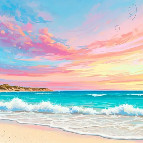 Tranquil Seaside Landscape | Abstract Beaches