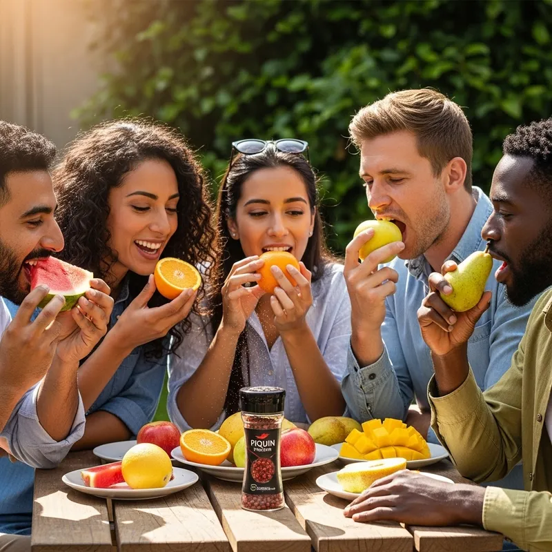 Delicious Fruits with Piquin Pepper: A Flavorful Experience