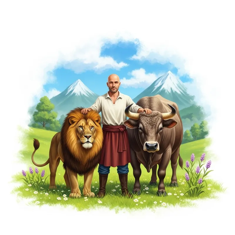 Tranquil Coexistence in a Grassy Meadow