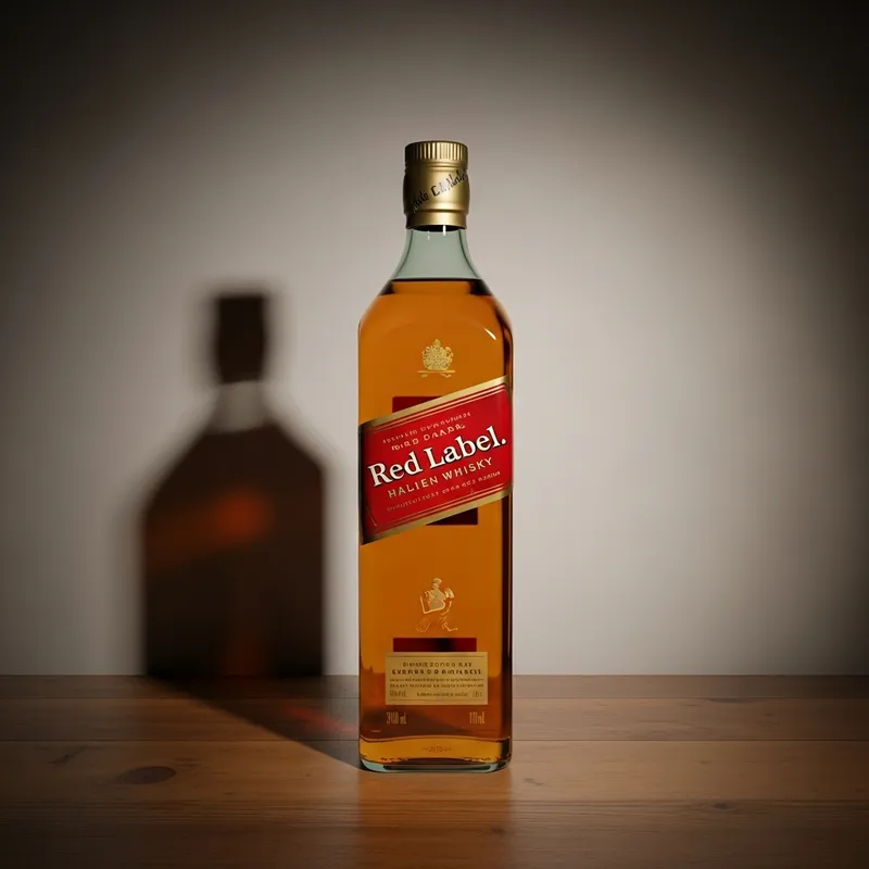 Red Label Whisky Bottle - Premium Spirits Quality
