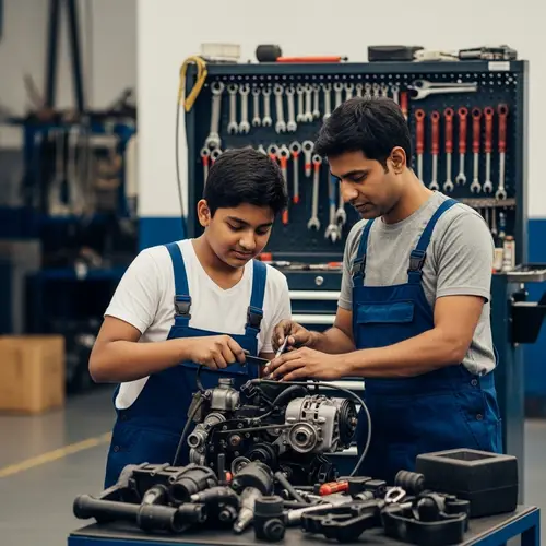 Father and Son Mechanics: A Bonding Experience